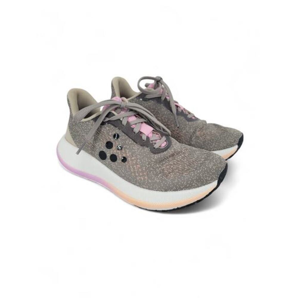 Craft Pacer W Womens 7 Running Shoes Athletic Trainer Gray Pink Sneakers Comfort
